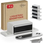 Teppc - aimant porte placard, ferme porte magnétique extra forte - force de maintien 4kg - lot de 4 en ... Teppc - aimant porte placard, ferme porte magnétique extra forte - force de maintien 4kg - lot de 4 en ...