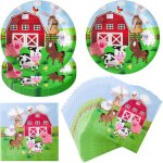Teppc - dcorations d'anniversaire - serviettes et assiettes - 40 fournitures de fte d'anniversaire ...
