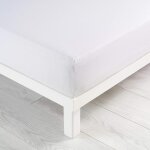 Teppc - douceur d'intérieur, drap housse (140 x 190 cm) jersy blanche, 100% coton Teppc - douceur d'intérieur, drap housse (140 x 190 cm) jersy blanche, 100% coton