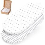 Teppc - drap housse 40x80 berceau drap housse berceau drap housse lit bebe drap lit bebe lot de 2 housse ...