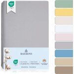 Teppc - drap housse pour lit de bb 60x120 / 70x140 lit d'enfant - 100% coton jersey oeko - tex standard ...