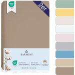 Teppc - drap housse pour lit de bb 60x120 / 70x140 lit d'enfant - 100% coton jersey oeko - tex standard ...