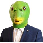 Teppc - masque de poisson masques raliste en latex animal tte dguisement pour halloween fte parade ...