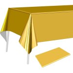 Teppc - nappe en feuille d'or couverture table en plastique 137 x 274 cm couverture table rectangulaire ... Teppc - nappe en feuille d'or couverture table en plastique 137 x 274 cm couverture table rectangulaire ...