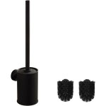 Teppc - set brosse de toilette avec montage mural, acier inoxydable 304, support abs hygiénique, design ... Teppc - set brosse de toilette avec montage mural, acier inoxydable 304, support abs hygiénique, design ...