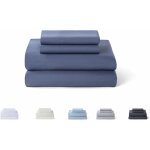 Teppc - underzy 5003 parure de lit 4 pices avec drap - housse rglable et 2 taies d'oreiller de 50 x ...