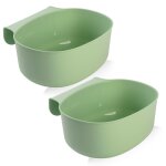 Teppd - 2x poubelle plan de travail - poubelle a suspendre - poubelle table a langer bebe - bac plastique ... Teppd - 2x poubelle plan de travail - poubelle a suspendre - poubelle table a langer bebe - bac plastique ...