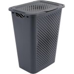 Teppd - 4015002 coffre a linge pixel 50l gris