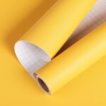 Teppd - papier adhesif pour meuble jaune mat 40cmx5m imperméable rouleau adhesif pour meuble enfant placards ... Teppd - papier adhesif pour meuble jaune mat 40cmx5m imperméable rouleau adhesif pour meuble enfant placards ...