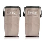Teppd - poubelle tri selectif 3 bac - dchets et recyclage - poubelle recyclage - bac a tri - idal pour ...