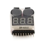 Testeur de tension de batterie 2 en 1 1 - 8s lipo / li - ion / fe, basse tension, buzzer, alarme, vérificateur ... Testeur de tension de batterie 2 en 1 1 - 8s lipo / li - ion / fe, basse tension, buzzer, alarme, vérificateur ...