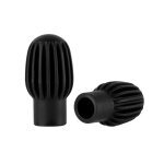 T�te de b�ton de tambour en silicone, manches en caoutchouc, amortisseur de tambour silencieux, conseils ...
