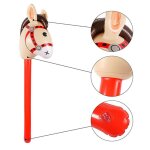 Tte de cheval gonflable en pvc, bton de cow - boy, jouets educatifs d'extrieur pour enfants, cadeaux ...