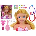 Tete a coiffer et accessoires jouet fille coiffure poupee