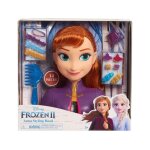 Tte a coiffer anna cheveux brun reine des neige - 14 pieces - set jouets fille et 1 carte offerte - ...