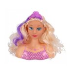Tete a coiffer princesse sirene 18 cm, 6 accessoires - cheveux blonds - coiffure fashion - jouet enfant ...
