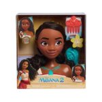 T�te a coiffer vaiana 2 cheveux noir - 7 pieces - set jouets fille + 1 carte offerte - jouet coiffure ...