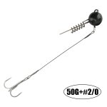 Tte de gabarit a vis avec dard, pour leurres de pche souples, triple crochet en fil d'acier, parfait ...