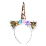 Tête de licorne magique, bandeau de cheveux pour enfants, robe fantaisie, décoration cosplay Tête de licorne magique, bandeau de cheveux pour enfants, robe fantaisie, décoration cosplay