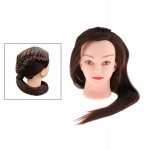 Tte de mannequin pour formation a la coiffure, tte de poupe cosmtique marron