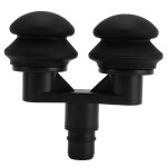 Tete de pistolet de massage musculaire de 18 mm en silicone souple favorisant la circulation sanguine, ...