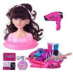 Tête de poupée avec sèche - cheveux, 27 pièces, jouet de coiffure, accessoires pour filles, apprentissage ... Tête de poupée avec sèche - cheveux, 27 pièces, jouet de coiffure, accessoires pour filles, apprentissage ...