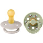 T�tine b�b� rond studio colour bibs t2 caoutchouc naturel lot de 2 mushroom mix