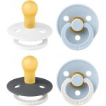 Ttine colour. lot de 4 sucettes. sans bisphnol a. 2x brillent dans le noir, tterelle ronde. latex ...