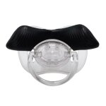 T�tine dr�le en silicone pour b�b�, sucette pour enfant en bas age, dentition, barbe, baiser factice, ...