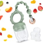 Tetine grignoteuse bb de 3 4 5 6 - 24 mois, 2 pices mangeoire a fruits pour bb & rcipient de stockage ...