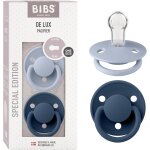 T�tine de lux. lot de 2 sucettes. sans bisph�nol a, t�terelle ronde. silicone, fabriqu� au danemark. ...