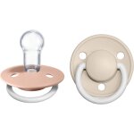 T�tine de lux. lot de 2 sucettes. sans bisph�nol a, t�terelle ronde. silicone, taille unique (0 - 36 ...