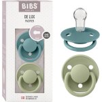T�tine de lux. lot de 2 sucettes. sans bisph�nol a, t�terelle ronde. silicone, taille unique (0 - 36 ...