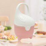 Ttine ours rose en silicone pour bb fille, motif ours, sans bpa, cadeau, jodust cover, 0 - 3 ans - ...