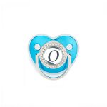 Ttine en silicone pour bb de 0 a 36 mois, sucette en forme de lettre anglaise, diamant bleu, avec ...