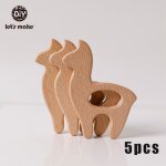 Tewindsor - pendentif de sucette en bois sans bpa pour bb, jouet animal, collier, cadeau, htre, kasgehog, ...