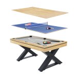 Texas - table multi - jeux 3 en 1 en bois ping - pong et billard