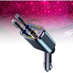 Tgrw - adaptateur de chargeur de voiture rtractable 4 en 1 - ciel etoil - chargeur de voiture - projecteur ...
