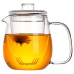 Théière en verre de 300 / 450 / 550ml avec infuseur amovible, cuisinière, echantillons de floraison sûrs, ... Théière en verre de 300 / 450 / 550ml avec infuseur amovible, cuisinière, echantillons de floraison sûrs, ...