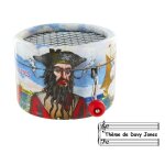 Th�me de davy jones (hans zimmer) - bo�te � musique � manivelle ronde en carton avec m�canisme musical ...