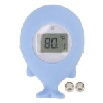 Thermomètre de bain pour bébé en forme de baleine, alarme silencieuse, jouet flottant pour le bain de ... Thermomètre de bain pour bébé en forme de baleine, alarme silencieuse, jouet flottant pour le bain de ...