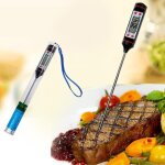 Thermomtre de cuisine numrique pour bbq, pour viande, eau, lait, cuisson des aliments, sonde bbq, four ...