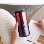 Thermos a caf de voyage en acier inoxydable, tasse anti - fuite, gobelet sous vide isol, bouteille ...