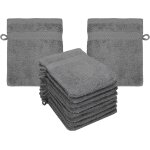Tianyi - premium lot de 10 gants de toilette en eponge lavettes pour le visage en 100% coton gant de ...