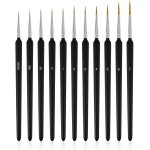 Tianyi - 11 pices dtail pinceau, ensemble pinceaux peinture, de pinceau fin maquette modelisme d'art ...