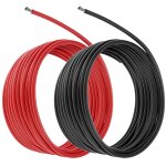 Tianyi - ® 12 awg 3, 3 mm cable electrique - 3 m noir 3 m rouge - fil electrique en silicone 680 brins ...