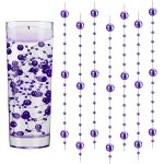 Tianyi - 18 pices perles d'eau violet, bougies flottantes, perle d'eau, bougie flottante pour vases, ...