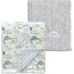 Tianyi - lot de 2 couvertures mignonnes, douillettes, douillettes, chaudes, pour nourrissons et tout ...