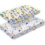 Tianyi - lot de 2 draps - housses pour lit d'enfant (120 x 60 cm, coton) pour matelas de berceau standard, ... Tianyi - lot de 2 draps - housses pour lit d'enfant (120 x 60 cm, coton) pour matelas de berceau standard, ...