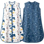 Tianyi - lot de 2 gigoteuses d'été pour bébé 0, 5 tog, 100% coton, gigoteuse d'été pour enfants pour ... Tianyi - lot de 2 gigoteuses d'été pour bébé 0, 5 tog, 100% coton, gigoteuse d'été pour enfants pour ...